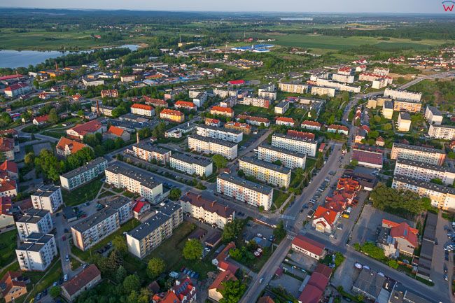Morag, panorama miasta, EU, PL, Warm-Maz. Lotnicze